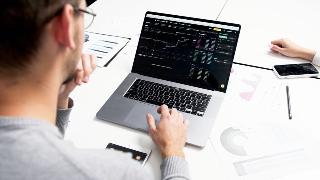 What is an ETF — beginner investor reviewing ETF performance on laptop