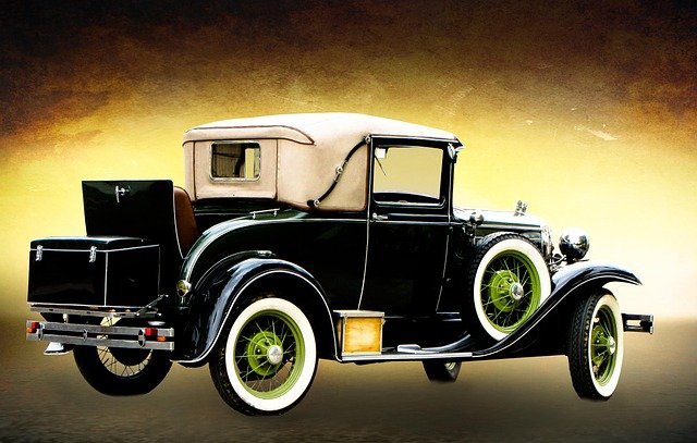 Antique car kept for decades, an example of owning in the lease vs buy a car decision