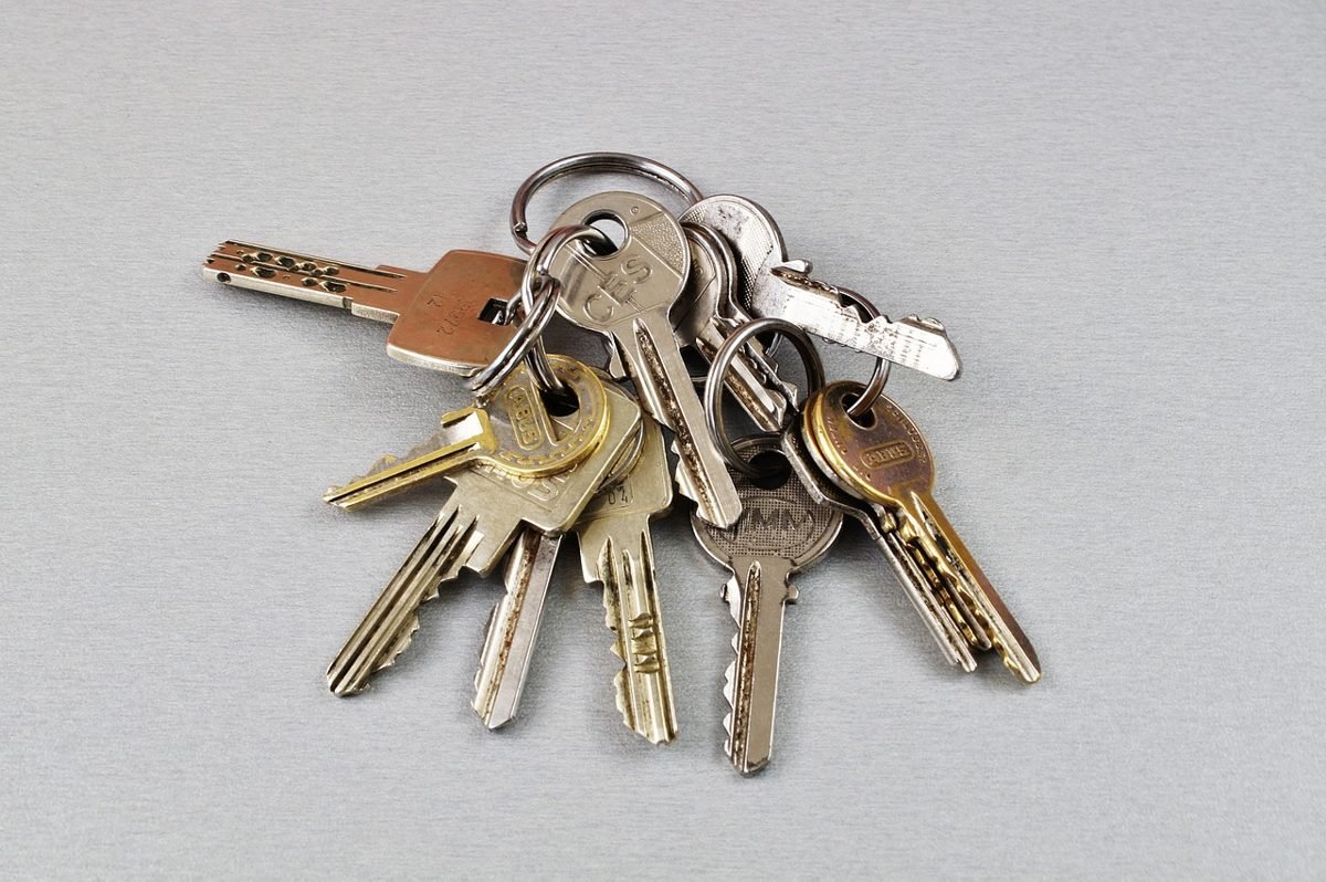 Bunch of keys won with a competitive offer on a house