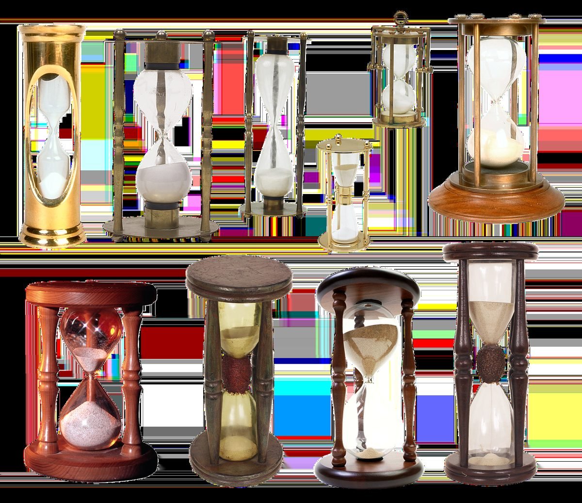 Hourglass showing how time helps investing for retirement