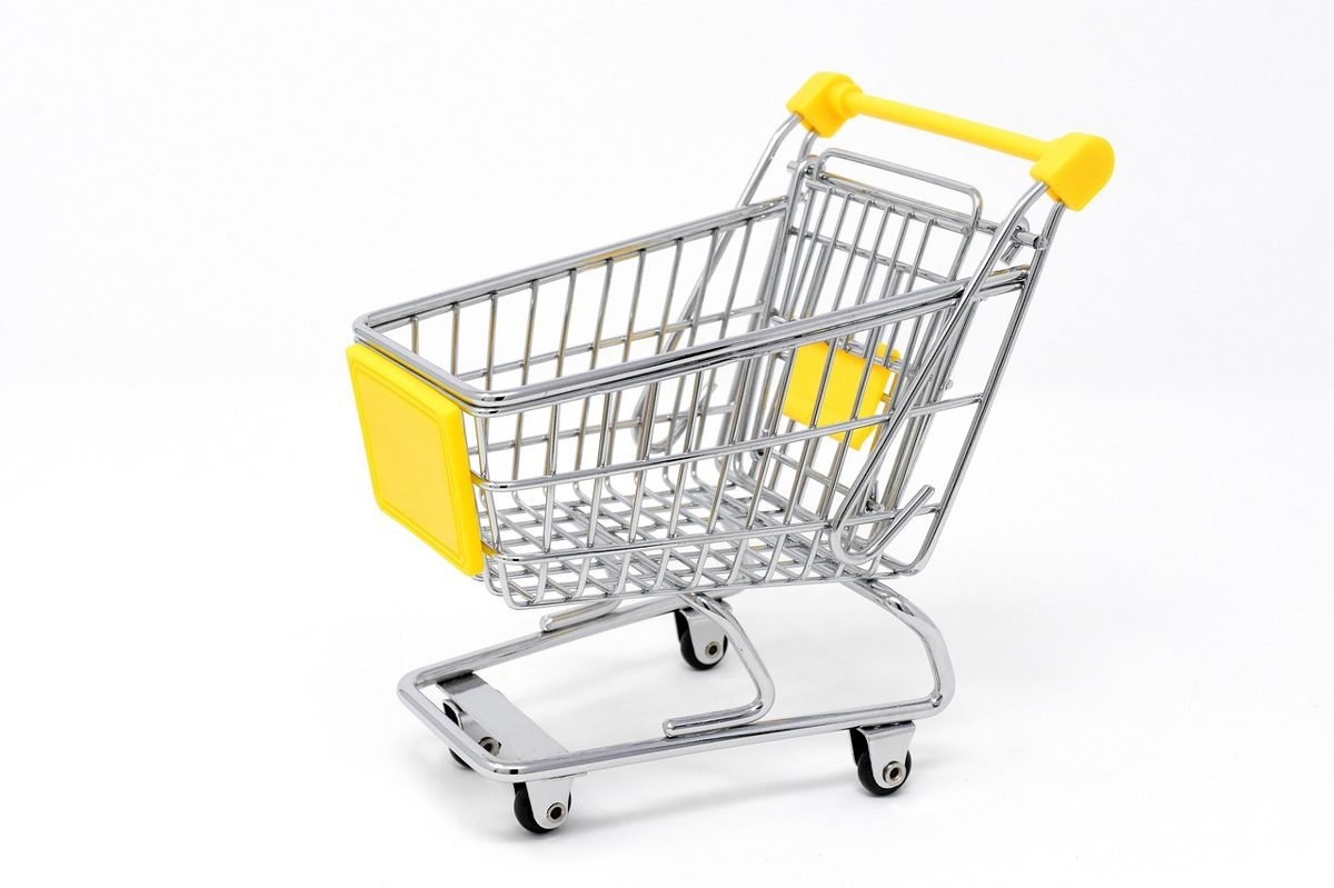 Small shopping cart showing costs that keep you still broke