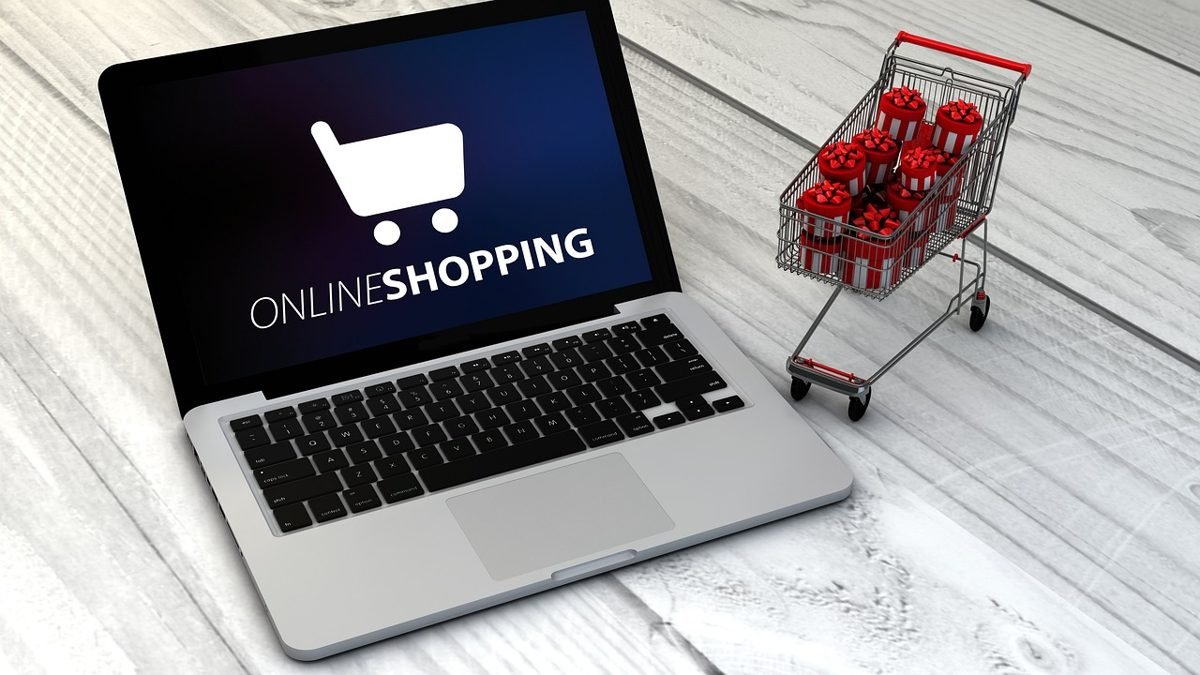 Online shopping on a laptop, a common reason to stop impulse buying