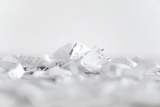 Shredded paper, a simple habit alongside a credit freeze vs credit lock setup