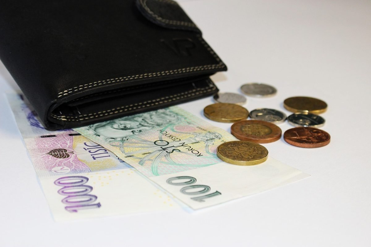 Wallet with coins for someone who is still broke after a raise