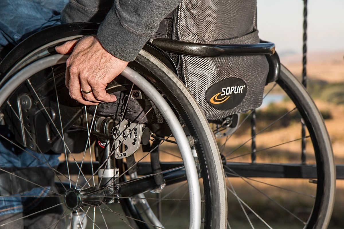 Wheelchair wheel, a reason people buy long-term disability coverage