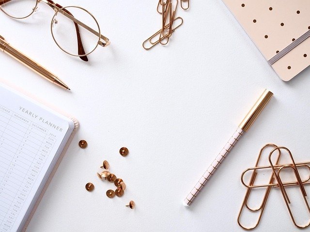 Yearly planner for the runway before a side hustle to full-time leap